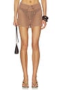 view 1 of 6 Solan Pointelle Knit Shorts in Hazelnut
