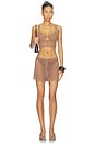 view 5 of 6 Solan Pointelle Knit Shorts in Hazelnut