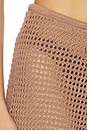 view 6 of 6 Solan Pointelle Knit Shorts in Hazelnut