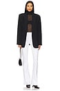 view 5 of 6 Marty High Rise Flare Jeans in Blanc Coated