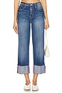 view 1 of 6 Leighton Cuffed Wide Leg Jeans in Brentwood