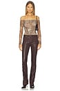 view 5 of 6 Selma Sleek Baby Bootcut in Chocolate Coated