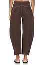 view 4 of 6 Cody High Rise Rodeo Jean in Brown & Natural Contrast
