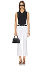 view 5 of 6 Kendra High Rise Crop Flare Jean in Blanc