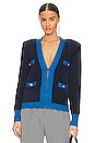 view 1 of 4 Kai Cardigan in Indigo & Blue