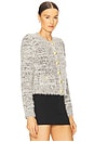 view 2 of 4 Una Knit Cardigan in Black, Ivory & Gold Multi