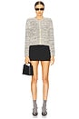 view 4 of 4 Una Knit Cardigan in Black, Ivory & Gold Multi