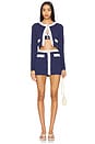 view 4 of 5 Adaline Swim Cardigan in Color Block Chic Marine
