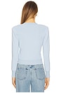 view 3 of 4 Taya Cropped Cardigan in Blue Fog
