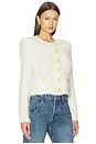 view 2 of 5 Una Knit Cardigan in Ivory & Gold Lurex Multi