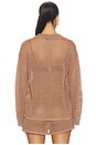 view 4 of 5 Mariana Pointelle Knit Shirt in Hazelnut