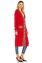 view 2 of 4 Tinsley Long Cardigan in Fiery Red