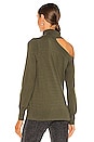 view 4 of 5 Easton One Shoulder Sweater in Army