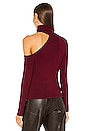 view 4 of 5 Nicky Cut Out Turtleneck Sweater in Dark Wine