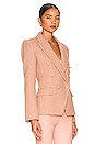 view 3 of 5 Kenzie Double Breasted Blazer in Light Mocha