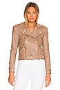 view 2 of 5 Billie Belted Leather Jacket in Chanterelle