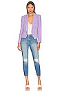 view 4 of 4 Brooke Double Breasted Crop Blazer in Lavender