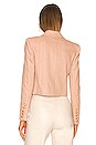 view 3 of 5 Inez Cropped Blazer in Biscuit