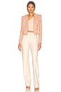 view 4 of 5 Inez Cropped Blazer in Biscuit