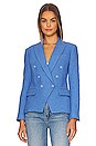 view 2 of 5 Kenzie Double Brested Blazer in Blue Bonnet