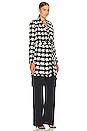 view 3 of 5 Zuri Half Duster in Black & Ivory Houndstooth