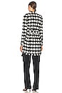 view 4 of 5 Zuri Half Duster in Black & Ivory Houndstooth