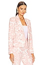 view 2 of 4 Brooke Double-breasted Crop Blazer in Rose Tan Multi
