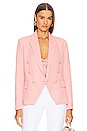 view 1 of 5 Kenzie Double Breasted Blazer in Rose Tan & Tropical