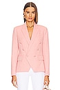 view 2 of 5 Kenzie Double Breasted Blazer in Rose Tan & Tropical