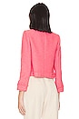 view 3 of 4 Keaton Jacket with Fringe in Coral Rose