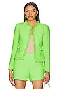 view 1 of 5 Angelina Blazer in Lime Green