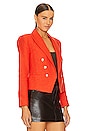 view 2 of 4 Brooke Double Breasted Crop Blazer in Fire Red