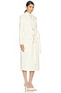 view 2 of 3 Olina Long Coat With Belt in Ivory