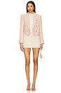 view 4 of 4 Lila Boxy Blazer in Ecru, Pink, & Gold Houndstooth