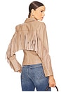 view 1 of 5 Vashti Fringe Blazer in Dark Cappuccino