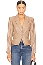 view 2 of 5 Vashti Fringe Blazer in Dark Cappuccino