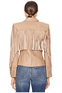 view 4 of 5 Vashti Fringe Blazer in Dark Cappuccino