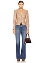 view 5 of 5 Vashti Fringe Blazer in Dark Cappuccino