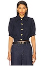 view 1 of 5 Cove Crop Shirt Sleeve Jacket in Midnight