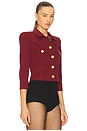 view 2 of 5 JAQUETA CURTA JUSTA KUMI in Black Cherry