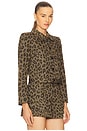 view 3 of 5 BLOUSON COURT MARLA in Tan Multi Leopard