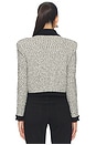 view 3 of 5 Arielle Collared Jacket in White & Black