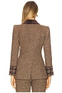 view 3 of 5 Gable Blazer in Brown Herringbone