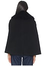 view 4 of 5 Chana Faux Fur Cape in Black