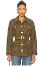 view 1 of 4 Ishani Belted Jacket in Olive