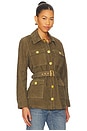 view 2 of 4 Ishani Belted Jacket in Olive