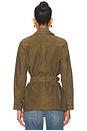 view 3 of 4 Ishani Belted Jacket in Olive
