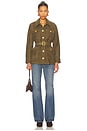view 4 of 4 Ishani Belted Jacket in Olive
