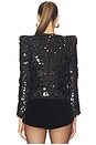 view 3 of 5 Shai Pointed Shoulder Jacket in Black