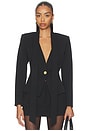 view 2 of 5 Romy Tie Neck Blazer in Black